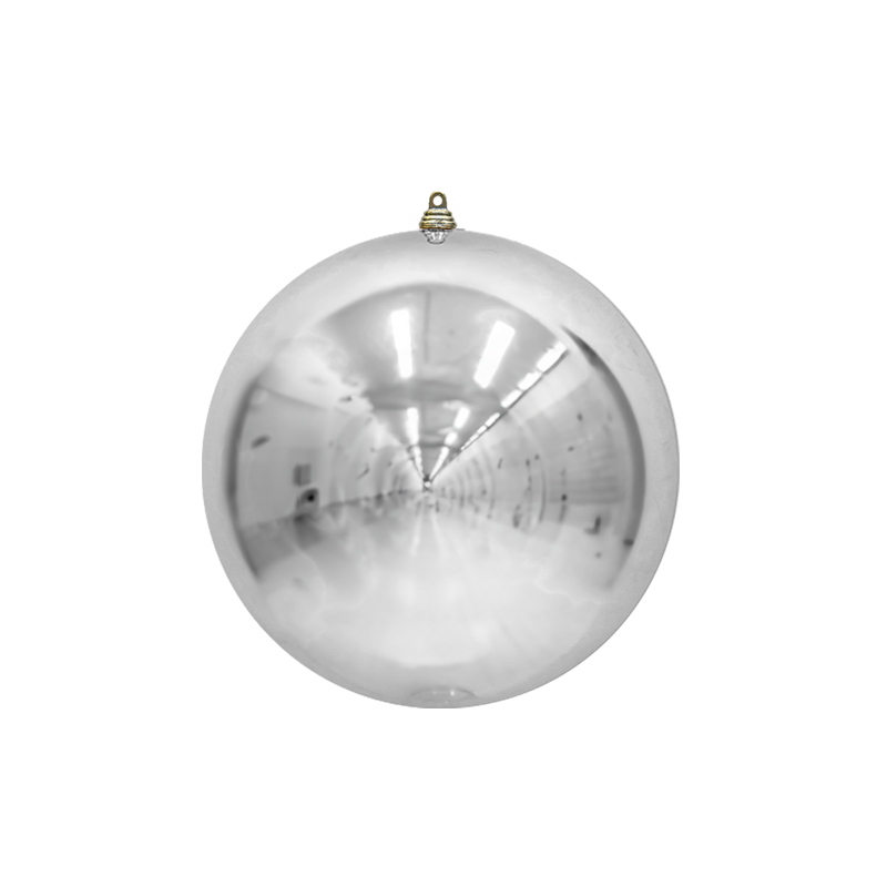 Bauble Shiny Silver 140mm - Christmas Decorations Brisbane