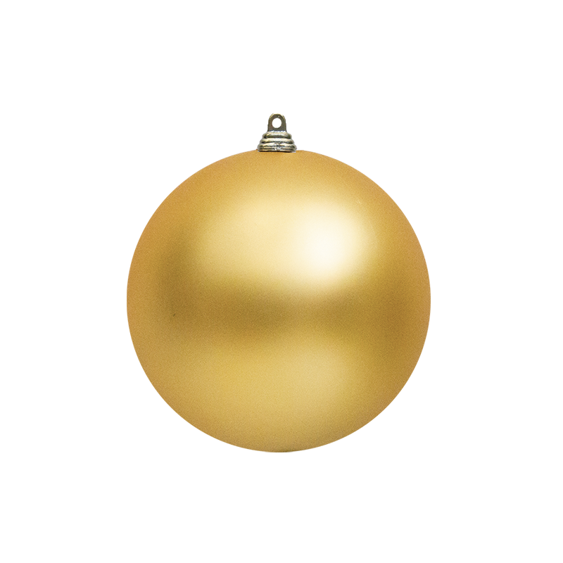 Bauble Matte Gold 140mm - Christmas Decorations Brisbane