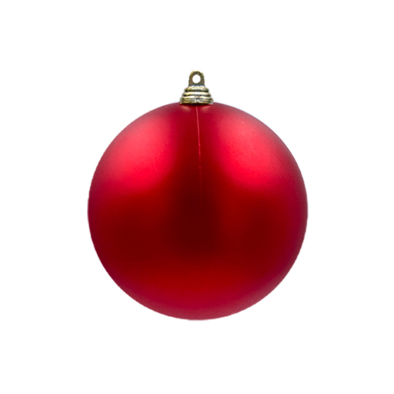Bauble Matte Red 140mm - Christmas Decorations Brisbane