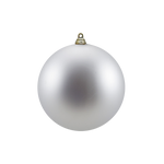 Bauble Matte Silver 140mm - Christmas Decorations Brisbane
