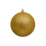 Bauble Glitter Gold 140mm - Christmas Decorations Brisbane