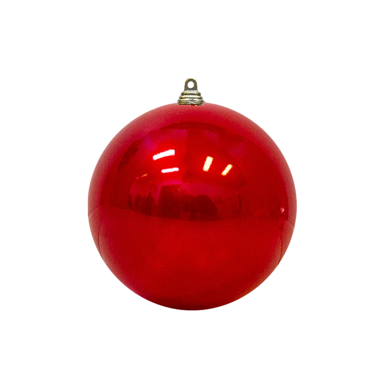 Bauble Outdoor UV Stable Red 140mm - Christmas Decorations Brisbane