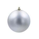 Bauble Matte Silver 200mm - Christmas Decorations Brisbane