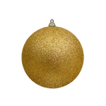 Bauble Glitter Gold 200mm - Christmas Decorations Brisbane