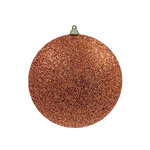 Bauble Glitter Copper 250mm - Christmas Decorations Brisbane
