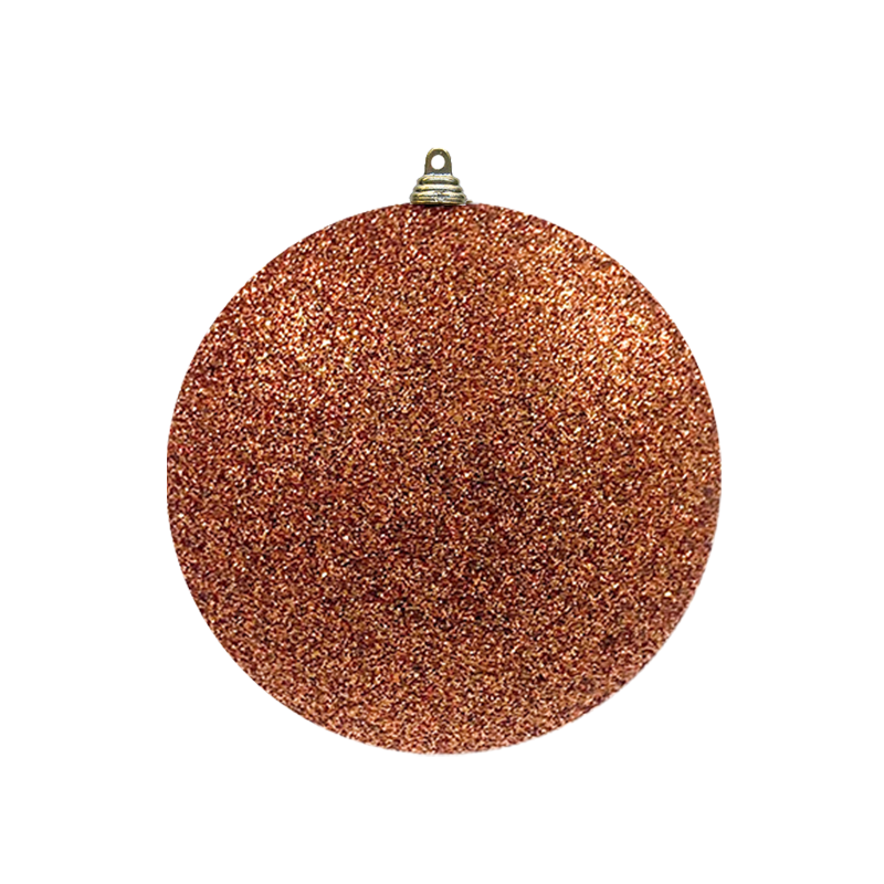 Bauble Glitter Copper 250mm - Christmas Decorations Brisbane