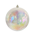 Bauble Iridescent Clear 300mm [ACR] - Christmas Decorations Brisbane