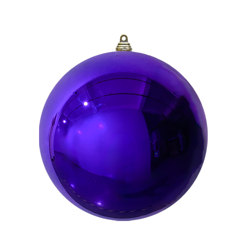 Bauble Shiny Purple 300mm - Christmas Decorations Brisbane