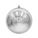 Bauble Shiny Silver 300mm - Christmas Decorations Brisbane