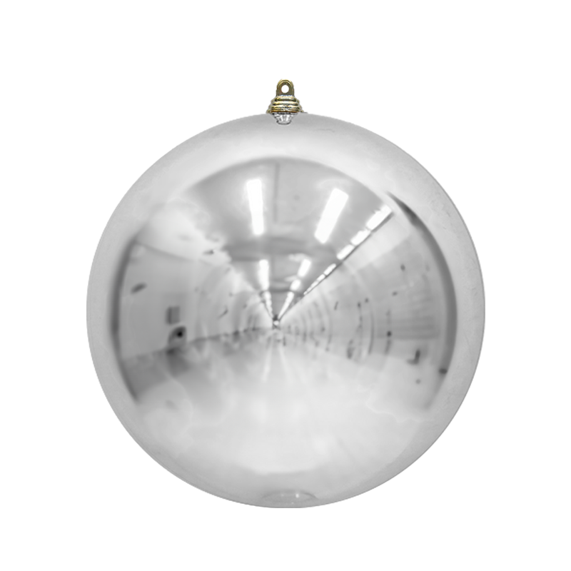 Bauble Shiny Silver 300mm - Christmas Decorations Brisbane