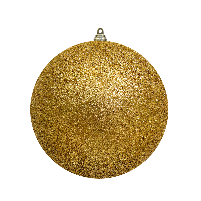 Bauble Glitter Gold 300mm - Christmas Decorations Brisbane