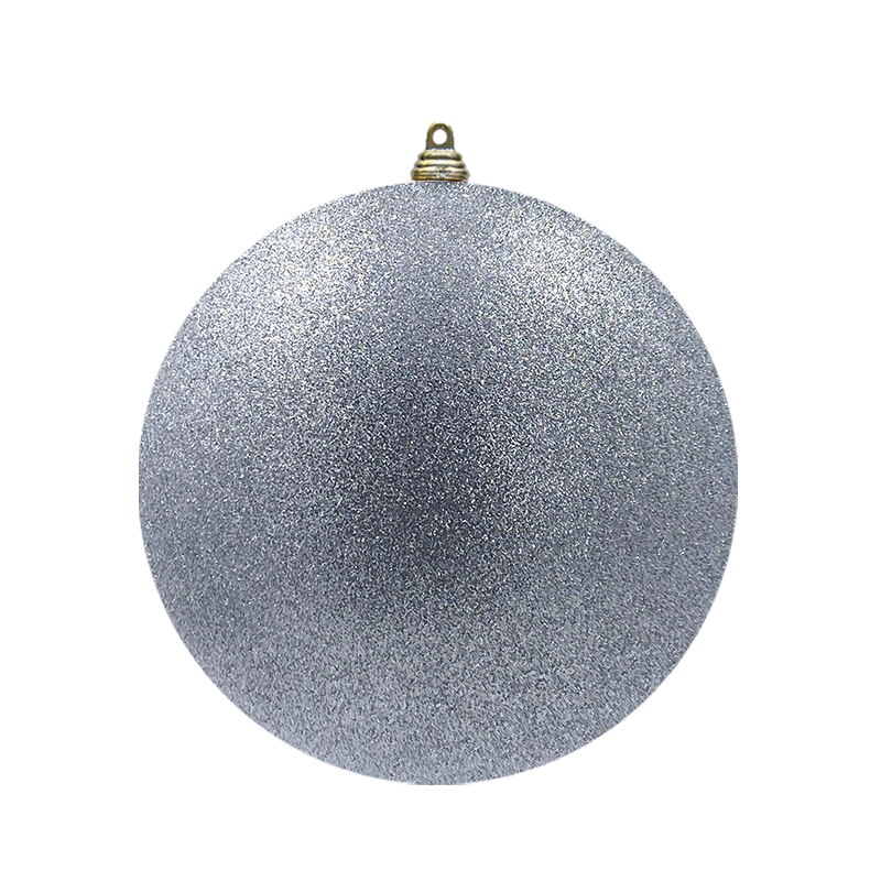 Bauble Glitter Silver 300mm - Christmas Decorations Brisbane