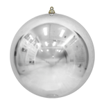 Bauble Shiny Silver 400mm - Christmas Decorations Brisbane