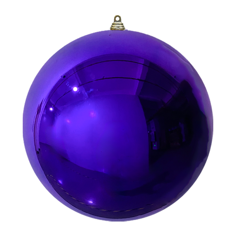 Bauble Shiny Purple 500mm - Christmas Decorations Brisbane
