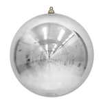 Bauble Shiny Silver 500mm - Christmas Decorations Brisbane