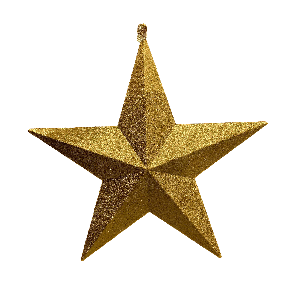 Star Glitter Gold 50cm - Christmas Decorations Brisbane