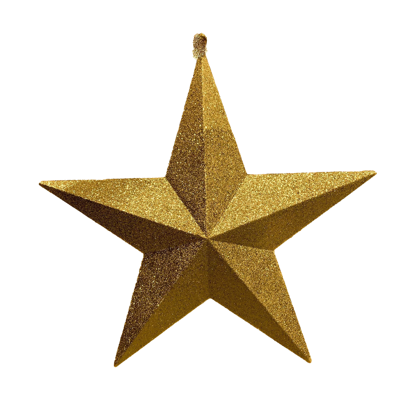 Star Glitter Gold 50cm - Christmas Decorations Brisbane