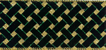Ribbon Black Velvet with Gold/Green Glitter 6.3cm 9m - Christmas Decorations Brisbane