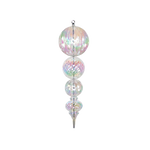 Finial Transparent Iridescent 72cm [ACR] - Christmas Decorations Brisbane