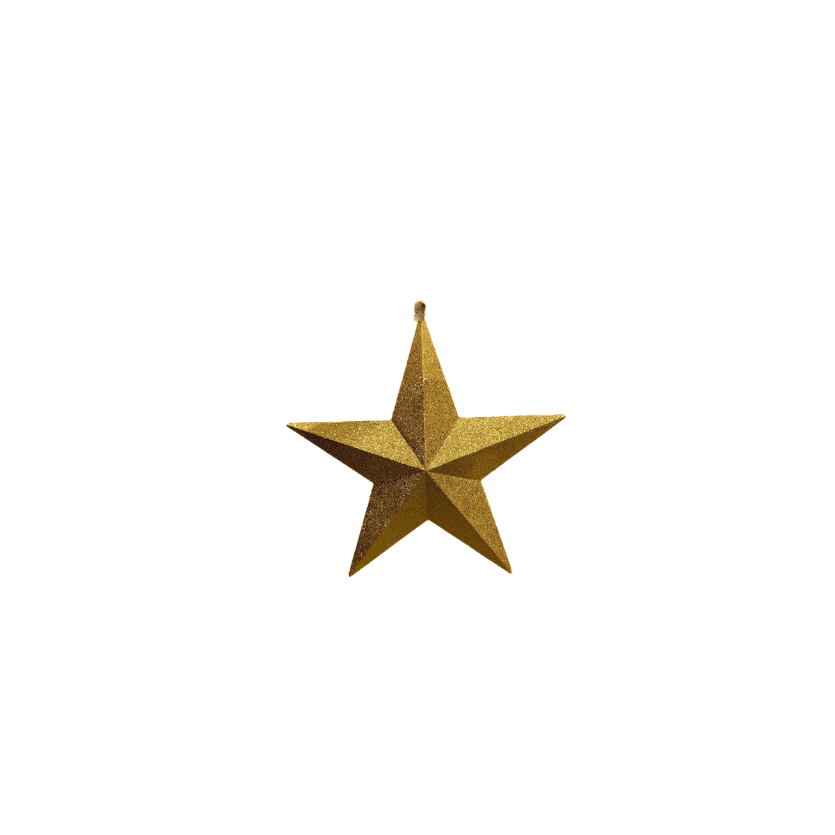 Star Glitter Gold 20cm - Christmas Decorations Brisbane