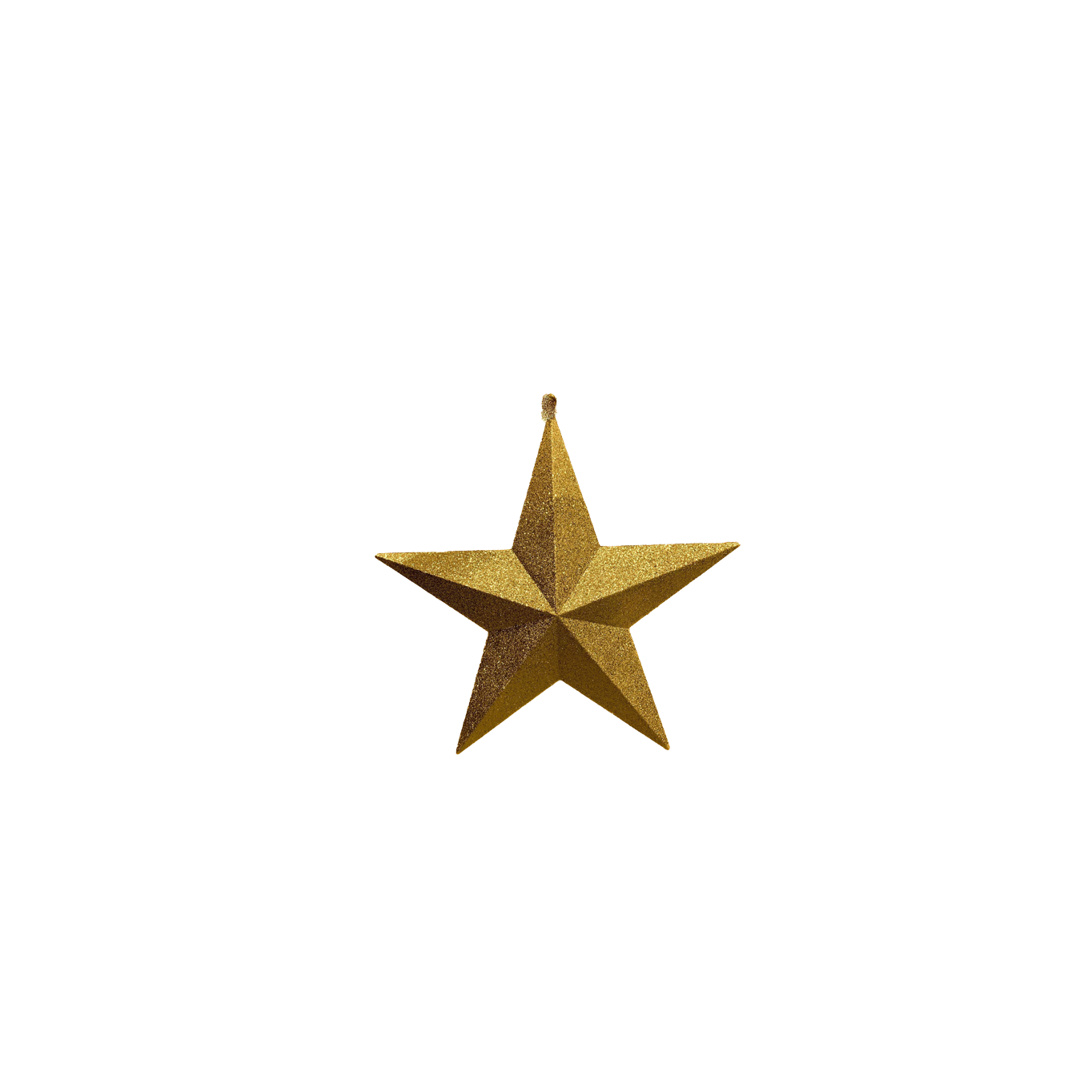 Star Glitter Gold 20cm - Christmas Decorations Brisbane