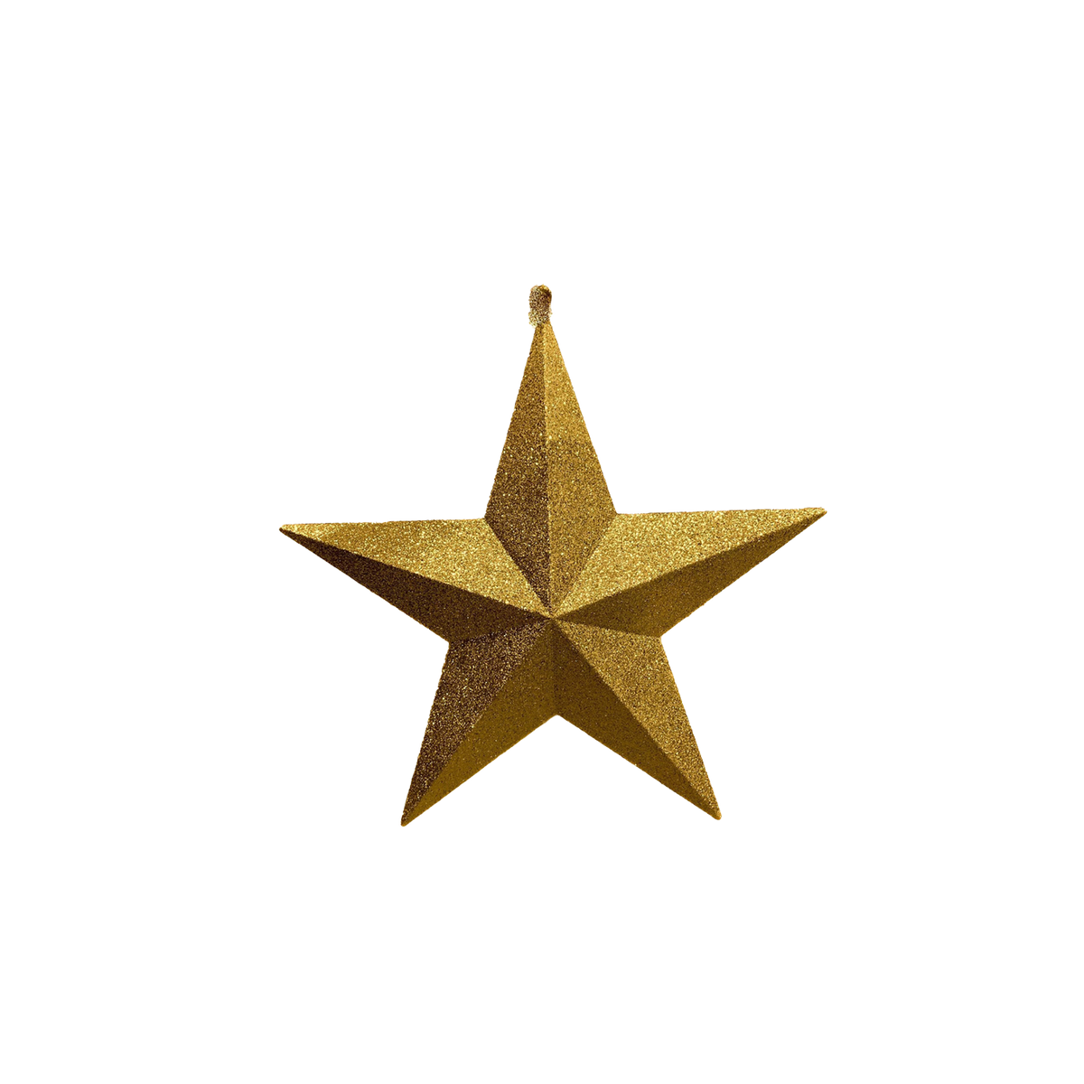 Star Glitter Gold 30cm - Christmas Decorations Brisbane