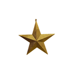 Star Glitter Gold 30cm - Christmas Decorations Brisbane