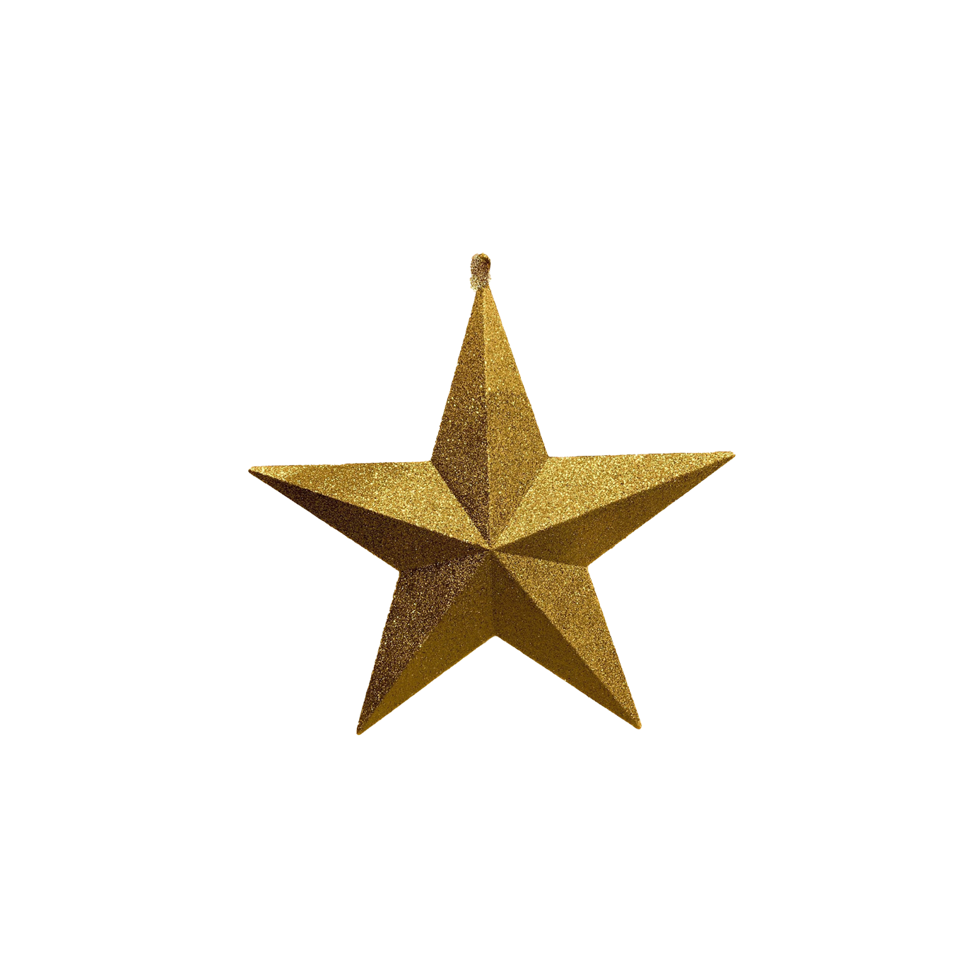 Star Glitter Gold 30cm - Christmas Decorations Brisbane