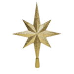 80 cm 8 point glittery gold star for top of the christmas tree