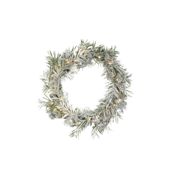 Native Wreath with Berries Frosty 50cm