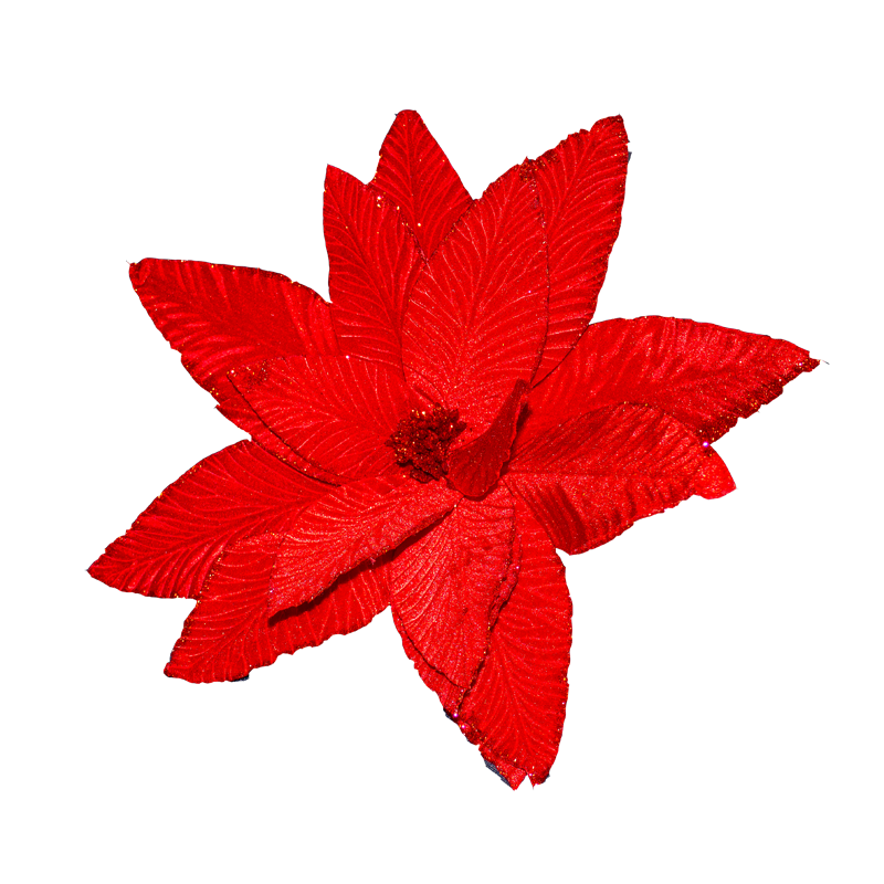 Poinsettia Red 45cm - Christmas Decorations Brisbane