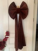 Bow Long Tail Velvet Chocolate 50cm
