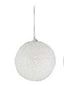 Glitter white bauble