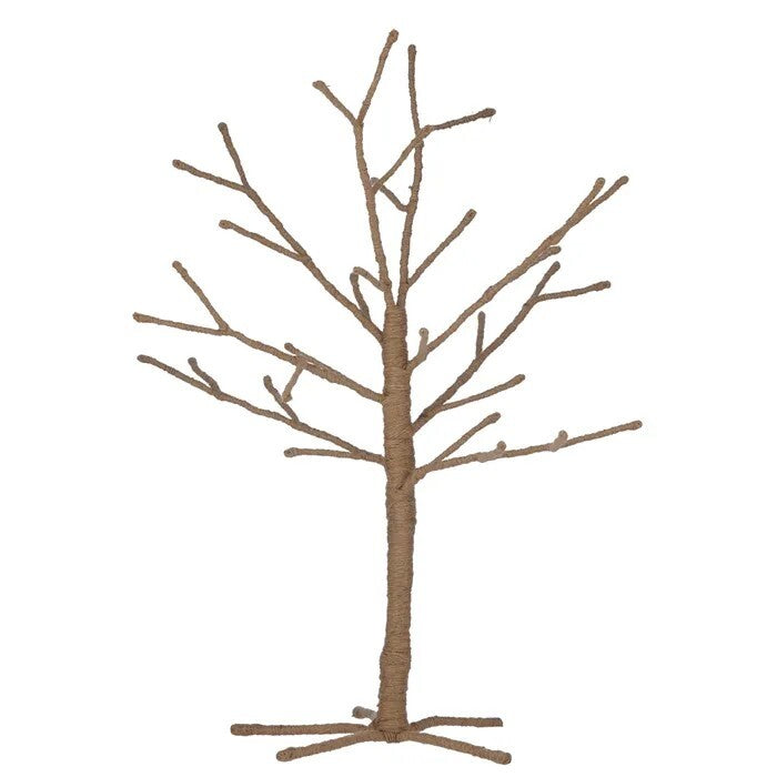 Jute wrapped natural decorative tree