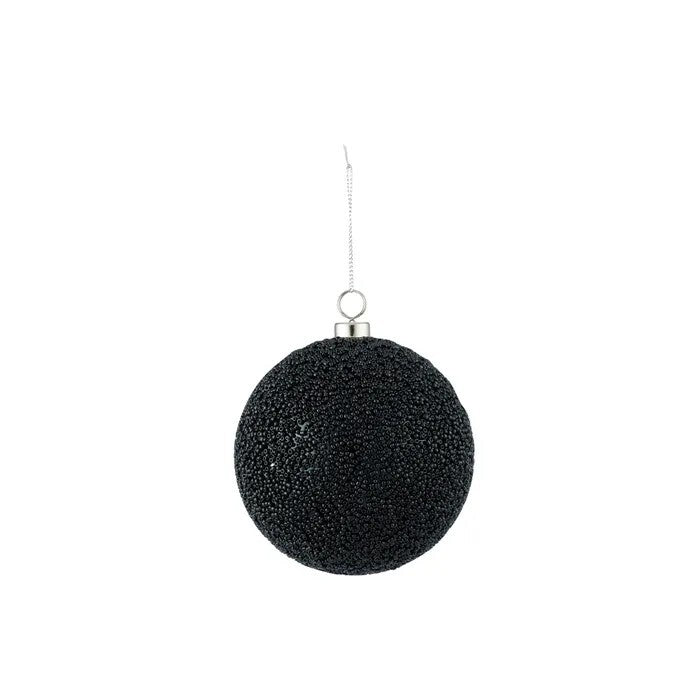 Black textured bauble