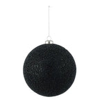 Textured black bauble