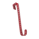 Red metal wreath hanger