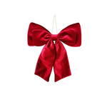 Bow Burgundy Velvet 34cm - Christmas Decorations Brisbane