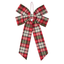 Festive Plaid Bow Hanging 35cm