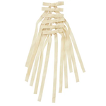 White Bow Decoration Velvet 35cm Set of 6 - Christmas Decorations Brisbane