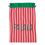 Santa Sack Fa La La 40 x 60cm - Christmas Decorations Brisbane