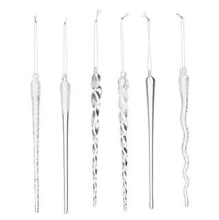 Icicle Drop Hanging 22.5cm - Christmas Decorations Brisbane