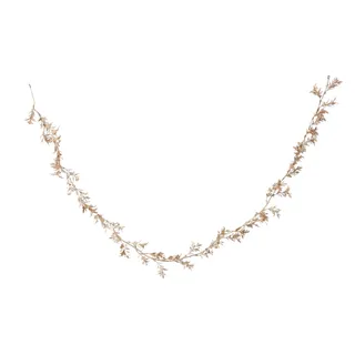 Leaf Garland Champagne Gold 180cm - Christmas Decorations Brisbane