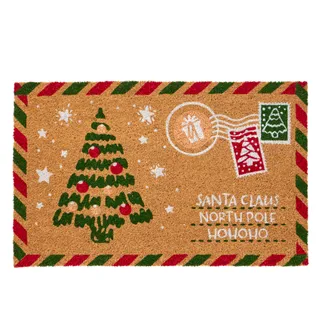 Door Mat Christmas Stamp 40x60cm - Christmas Decorations Brisbane