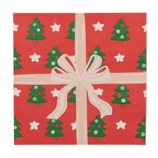 Napkin Christmas Gift 20 Pack 33cm - Christmas Decorations Brisbane