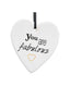 Heart 'You Are Fabulous' Ceramic 9cm - Christmas Decorations Brisbane