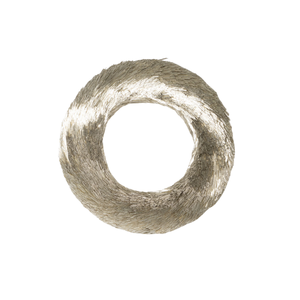 Luxe Wreath Champagne 38cm