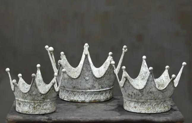 Silver Crown Dish Large