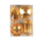Jewel Gold Set of 4 Assorted 10-12cm - Christmas Decorations Brisbane