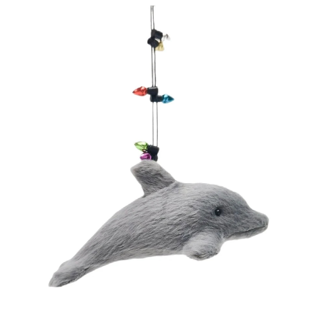 Dolphin Wrapped in Lights Hanging Decoration